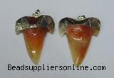 NGP1587 32*42mm - 35*45mm agate gemstone pendants