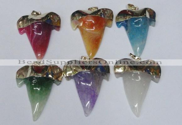 NGP1592 32*42mm - 35*45mm agate gemstone pendants