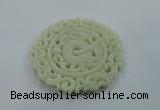 NGP1600 65*70mm Carved natural hetian jade pendants wholesale