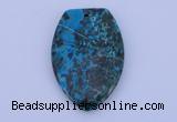 NGP162 2pcs 30*45mm fashion dyed chrysocolla gemstone pendants