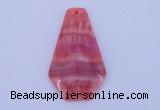 NGP166 2pcs 35*60mm dyed rhodochrosite gemstone pendants