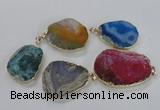 NGP1672 30*40mm - 35*45mm freeform agate gemstone pendants