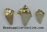 NGP1677 18*25mm - 22*30mm shark teeth pendants wholesale