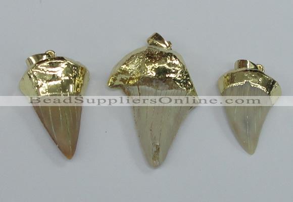 NGP1677 18*25mm - 22*30mm shark teeth pendants wholesale