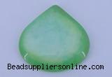 NGP169 2pcs 45*45mm heart dyed white jade gemstone pendants