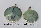 NGP1691 30*35mm - 35*40mm freeform agate gemstone pendants