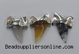 NGP1780 35*45mm - 38*55mm teeth-shaped agate gemstone pendants