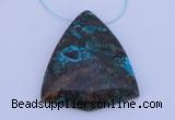 NGP186 38*43mm chrysocolla gemstone pendant jewelry wholesale