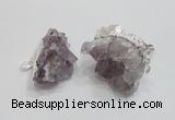 NGP1860 20*25mm - 30*40mm nuggets druzy amethyst pendants