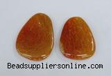 NGP1863 40*52mm - 40*58mm freeform agate gemstone pendants