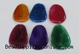 NGP1869 40*52mm - 40*58mm freeform agate gemstone pendants