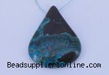 NGP187 30*45mm chrysocolla gemstone pendant jewelry wholesale