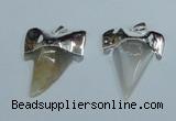 NGP1888 35*45mm - 38*55mm teeth-shaped agate gemstone pendants