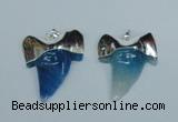 NGP1892 35*45mm - 38*55mm teeth-shaped agate gemstone pendants