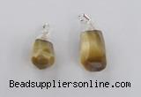 NGP1915 14*30mm - 15*35mm faceted nuggets golden tiger eye pendants