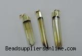 NGP1931 6*50mm - 8*55mm stick lemon quartz pendants wholesale