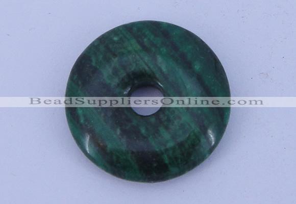 NGP215 5*25mm fashion dyed malachite gemstone donut pendant