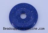 NGP218 7*50mm fashion dyed lapis lazuli gemstone donut pendant