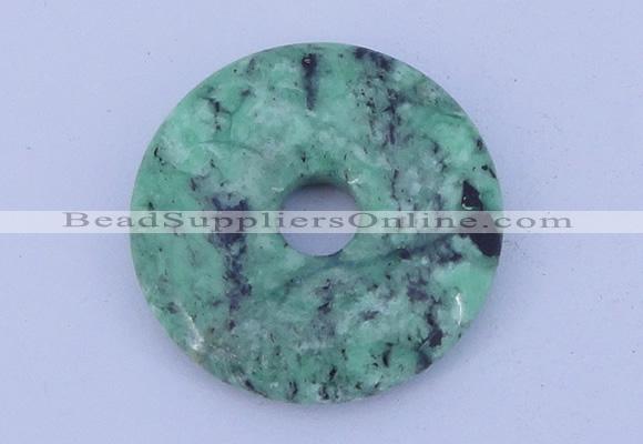 NGP219 5*30mm fashion african turquoise gemstone donut pendant