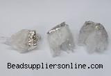 NGP2255 30*35mm - 35*40mm nuggets druzy quartz pendants