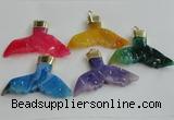 NGP2274 38*55mm - 40*60mm fishtail agate gemstone pendants