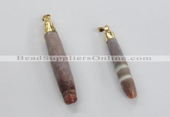 NGP2294 10*55mm - 12*75mm stick sea urchin shell beads