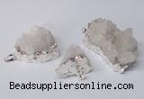 NGP2329 20*30mm - 25*35mm nuggets druzy quartz pendants