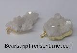 NGP2337 30*35mm - 35*40mm nuggets druzy quartz pendants