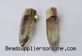 NGP2415 15*60mm - 18*70mm sticks quartz pendants wholesale