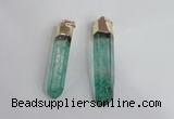 NGP2422 10*45mm - 12*55mm sticks dyed white crystal pendants