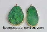 NGP2474 45*55mm - 50*65mm freeform druzy agate pendants wholesale