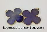 NGP2541 53*53mm - 56*56mm flower agate gemstone pendants