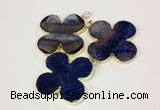 NGP2544 53*53mm - 56*56mm flower agate gemstone pendants