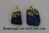 NGP2625 25*35mm - 35*45mm freeform lapis lazuli gemstone pendants