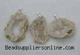 NGP2700 30*40mm - 50*65mm freeform druzy agate pendants