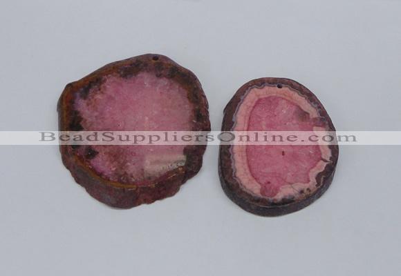 NGP2713 45*50mm - 55*75mm freeform druzy agate pendants