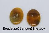 NGP2746 35*50mm oval agate gemstone pendants wholesale