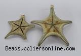 NGP2761 50*55mm - 75*85mm starfish pendants wholesale