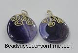 NGP2829 30*35mm - 35*45mm freeform agate gemstone pendants wholesale