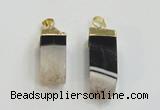 NGP2842 8*20mm - 12*40mm sticks druzy agate gemstone pendants