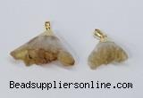 NGP2900 20*25mm - 25*40mm freeform citrine gemstone pendants