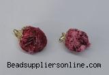 NGP2913 15*20mm - 25*30mm freeform desert rose pendants wholesale