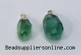 NGP3025 20*30mm – 25*40mm freeform fluorite gemstone pendants