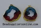 NGP3045 30*45mm – 40*60mm freeform druzy agate pendants