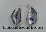 NGP3101 25*40mm - 30*50mm freeform druzy agate gemstone pendants