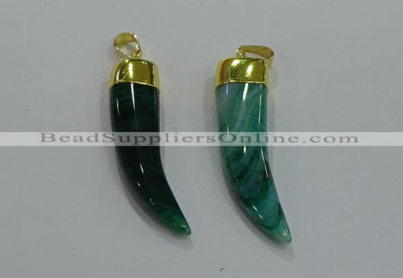 NGP3114 10*40mm - 12*45mm oxhorn agate pendants wholesale