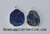 NGP3155 25*35mm - 35*45mm freeform sea sediment jasper pendants