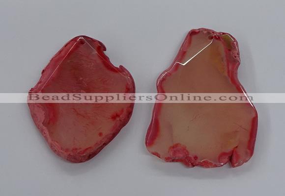 NGP3241 55*65mm - 50*75mm freeform agate slab pendants