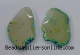 NGP3243 55*65mm - 50*75mm freeform agate slab pendants