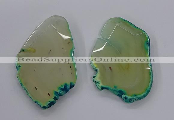 NGP3243 55*65mm - 50*75mm freeform agate slab pendants